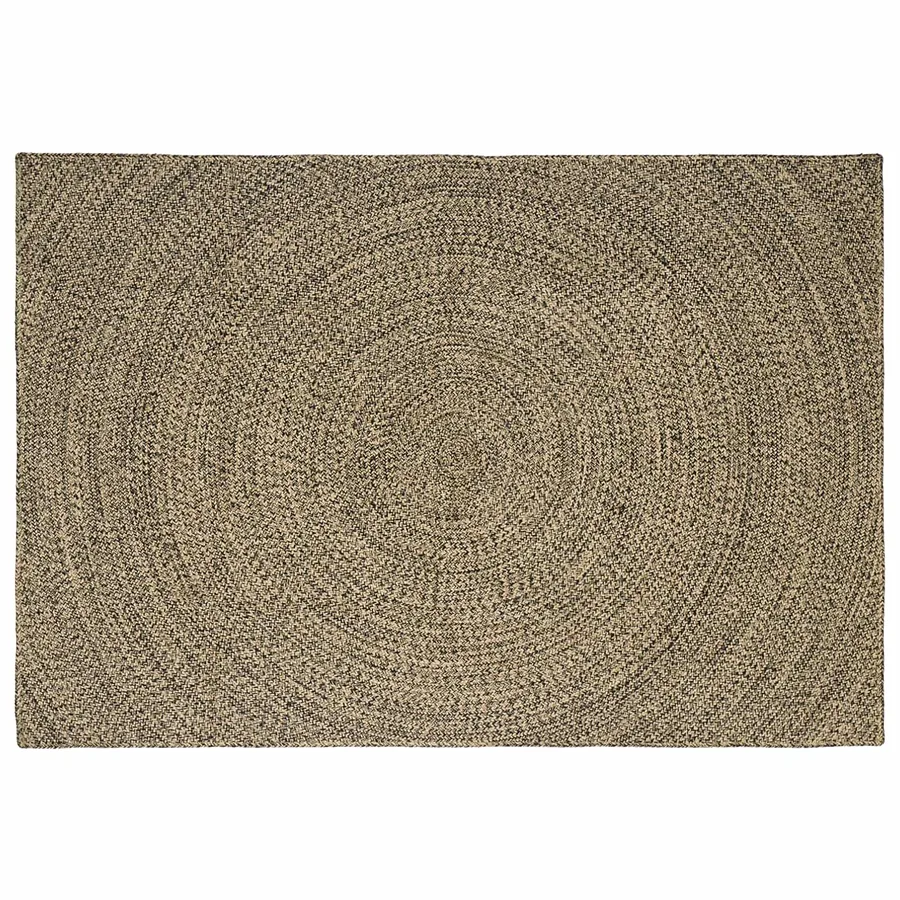 Tapis de surface Naturel et noir 200 x 290 cm Jute