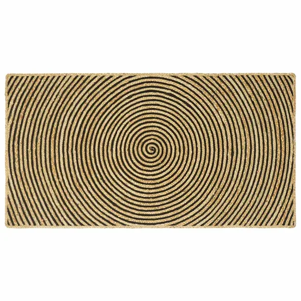 Tapis de surface Noir 100 x 200 cm Jute