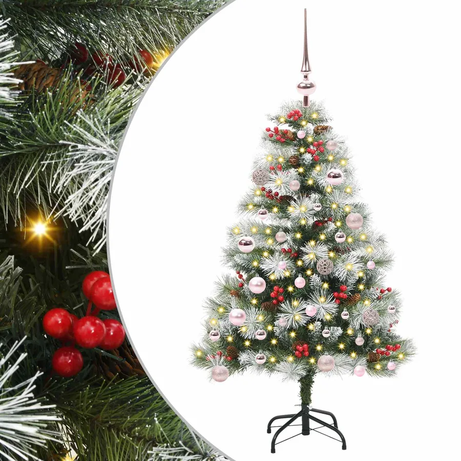Sapin de Noël artificiel Vert et blanc 150 cm - 2