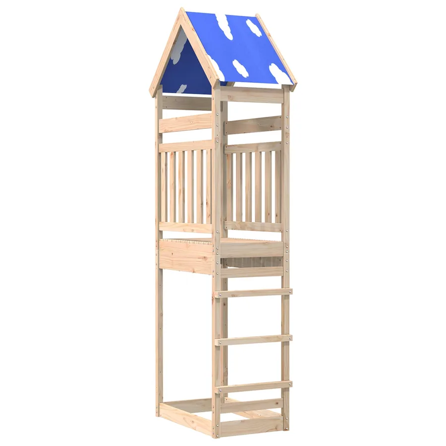 Tour de jeu Marron 52,5 x 85 x 265 cm Pin massif - 2