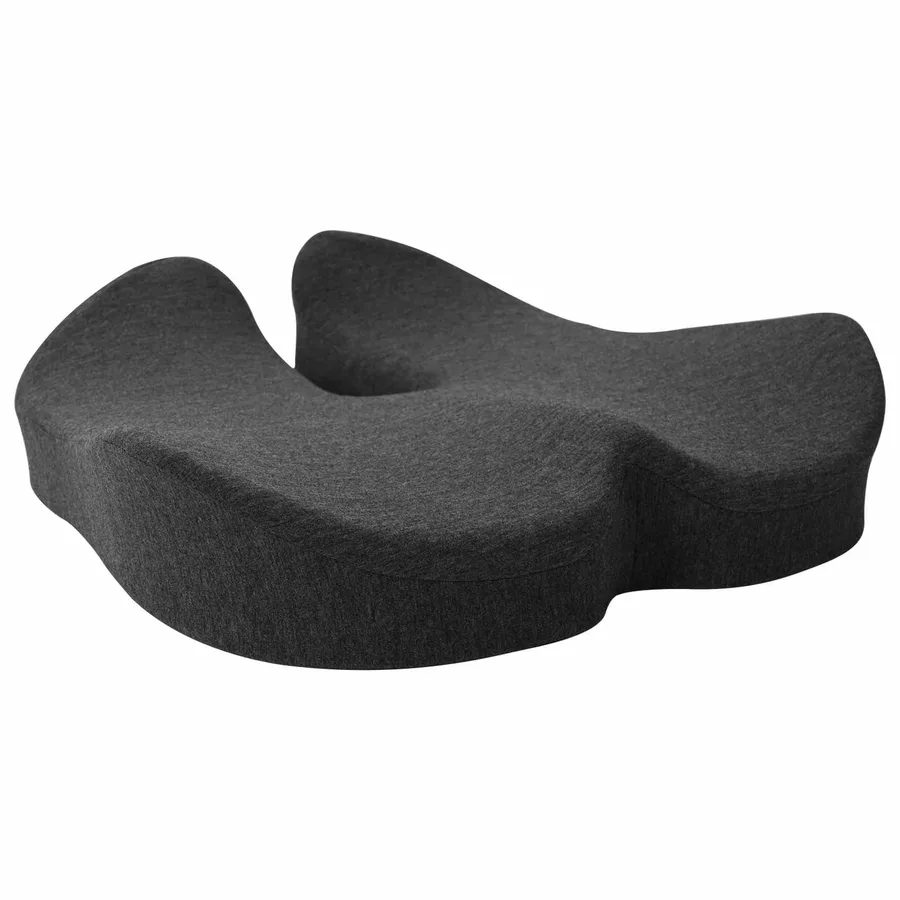 Coussin d’assise Couleur unie Gris foncé 50 x 43 x 10 cm - 3