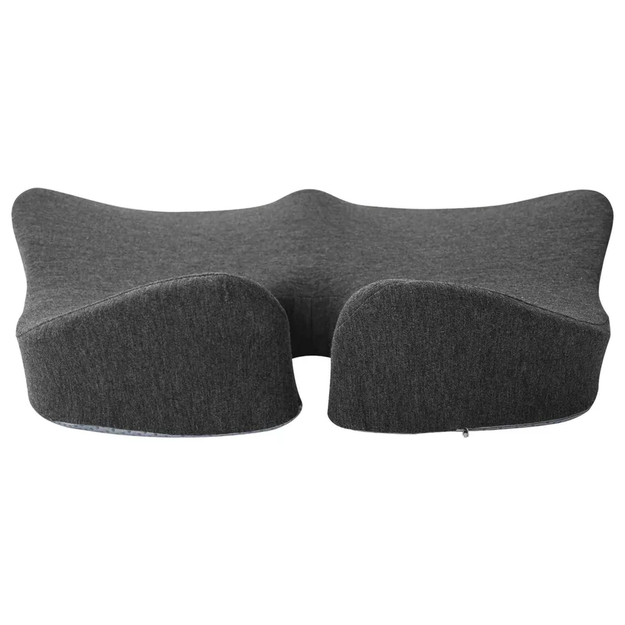 Coussin d’assise Couleur unie Gris foncé 50 x 43 x 10 cm - 4