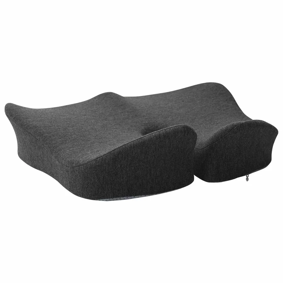 Coussin d’assise Couleur unie Gris foncé 50 x 43 x 10 cm - 6