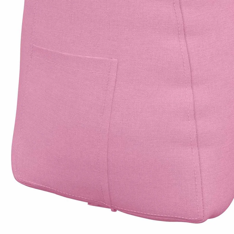 Coussin de Dos Rose 60 x 24 x 50 cm tissu - 9