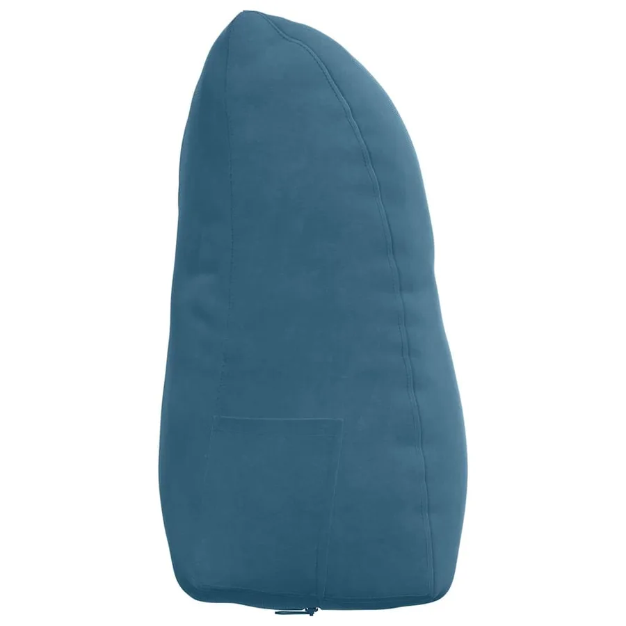 Coussin de Dos Bleu 45 x 24 x 50 cm Velours - 7