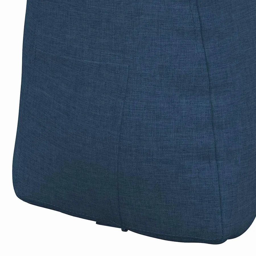 Coussin de Dos Bleu 60 x 24 x 50 cm tissu - 9