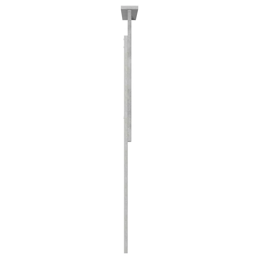 Tête de lit avec tête de lit Gris béton 80 cm Bois d'ingénierie - 5