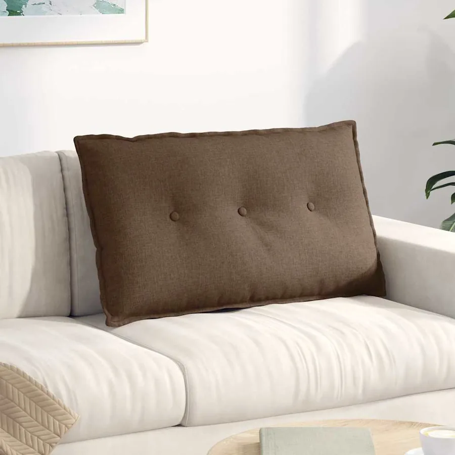 Coussin de Dos Marron 80 x 19 x 50 cm tissu