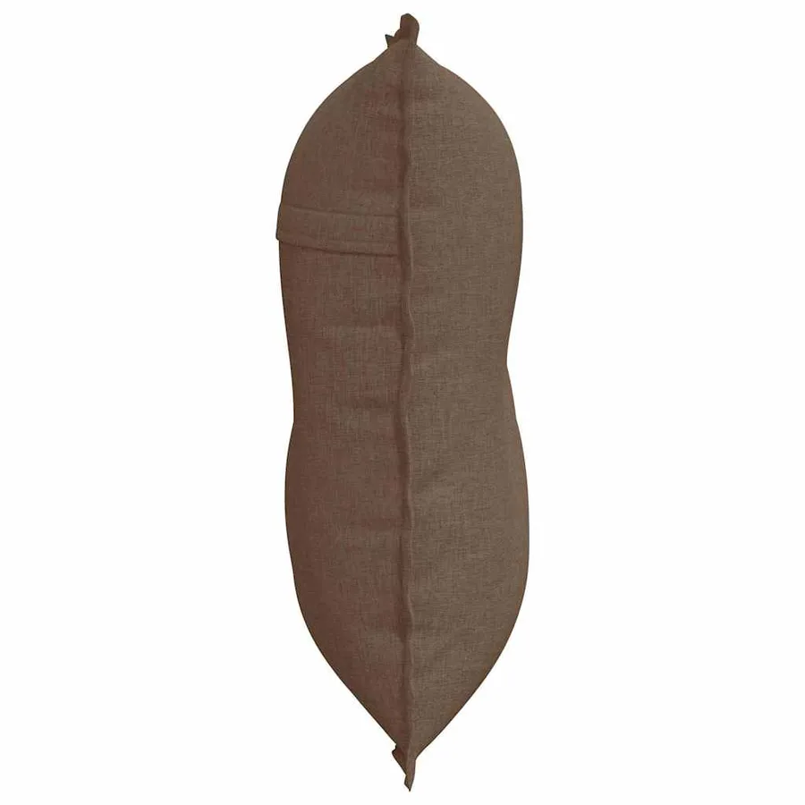 Coussin de Dos Marron 80 x 19 x 50 cm tissu - 6
