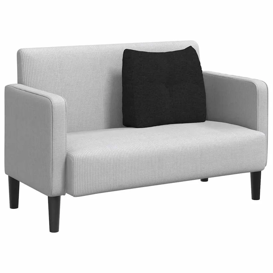 Coussin de Dos Noir 60 x 24 x 50 cm tissu - 3