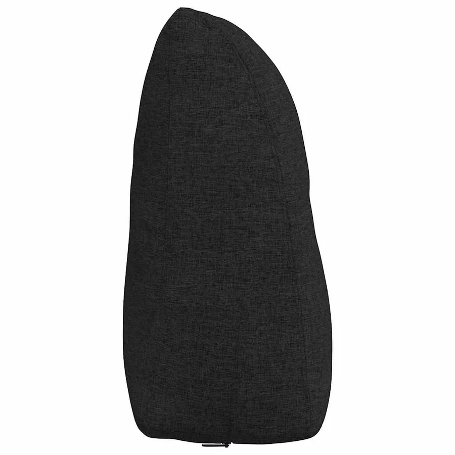 Coussin de Dos Noir 60 x 24 x 50 cm tissu - 7