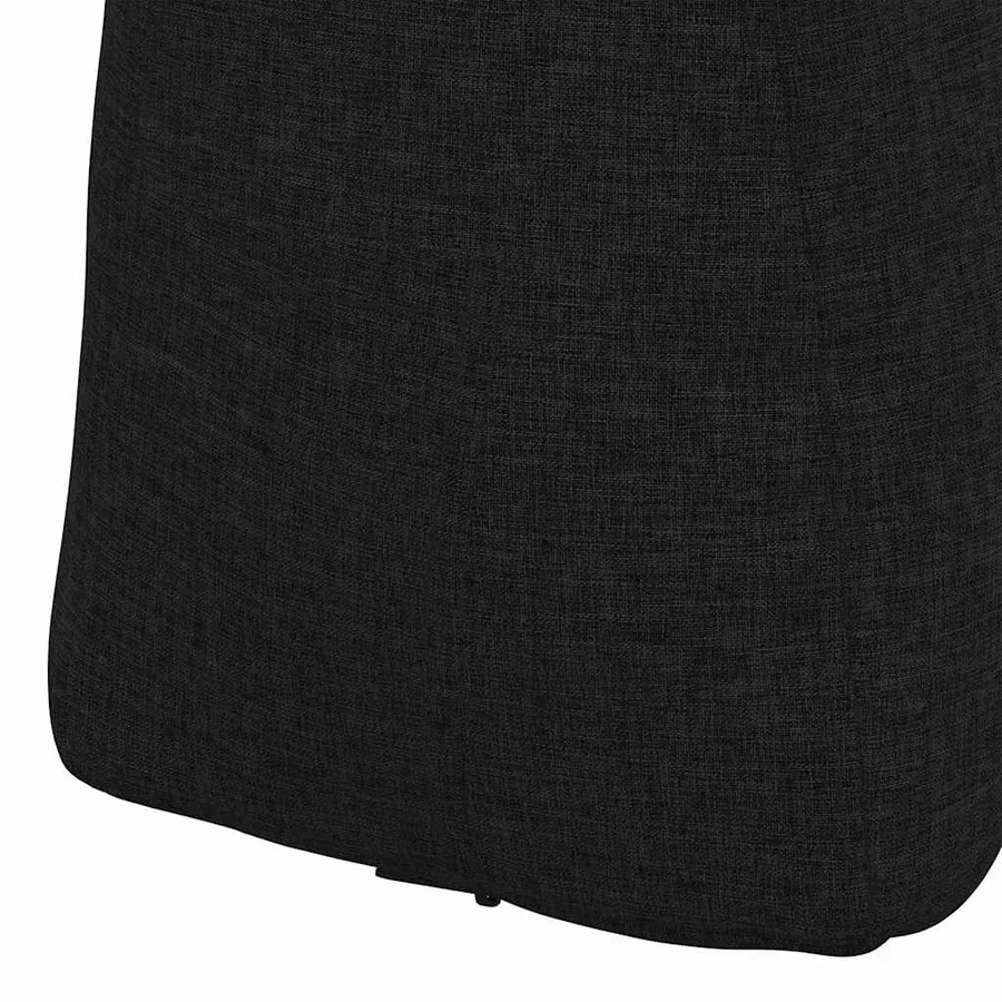 Coussin de Dos Noir 60 x 24 x 50 cm tissu - 9