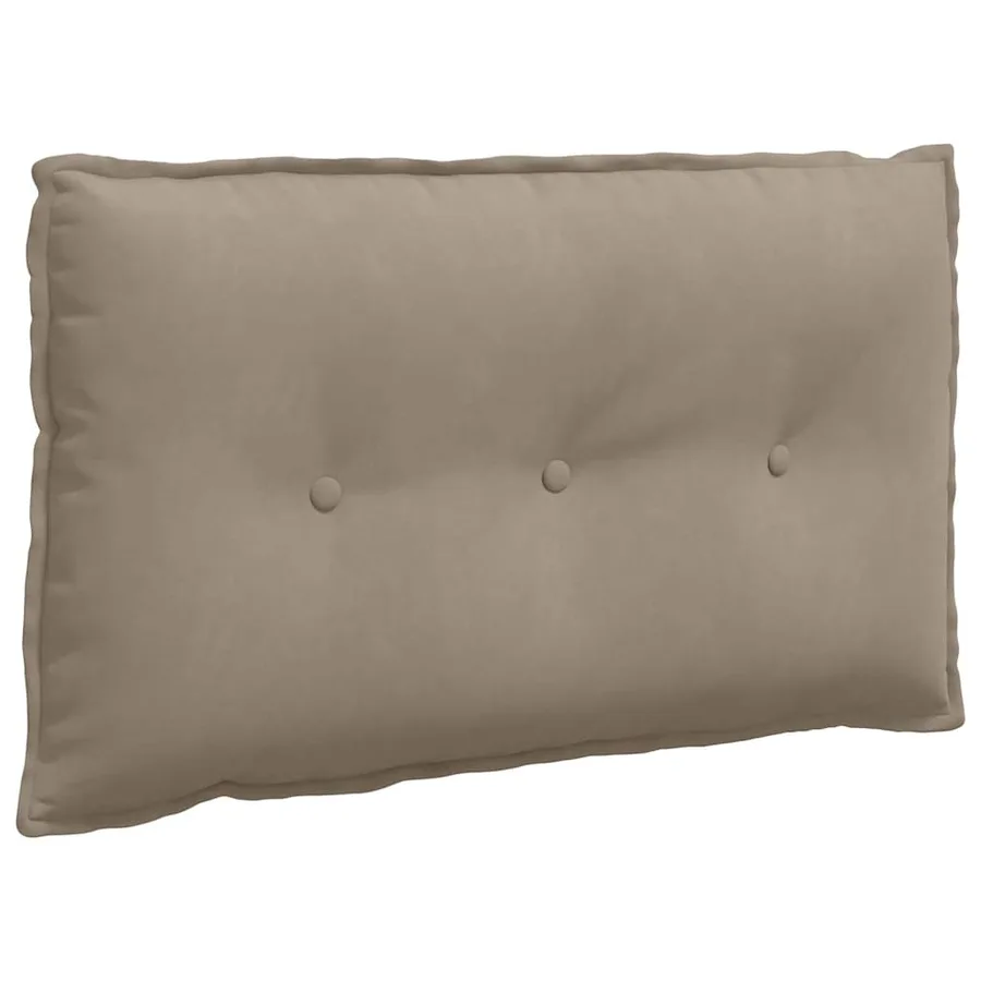 Coussin de Dos Taupe 80 x 50 cm Tissu en microfibre - 2