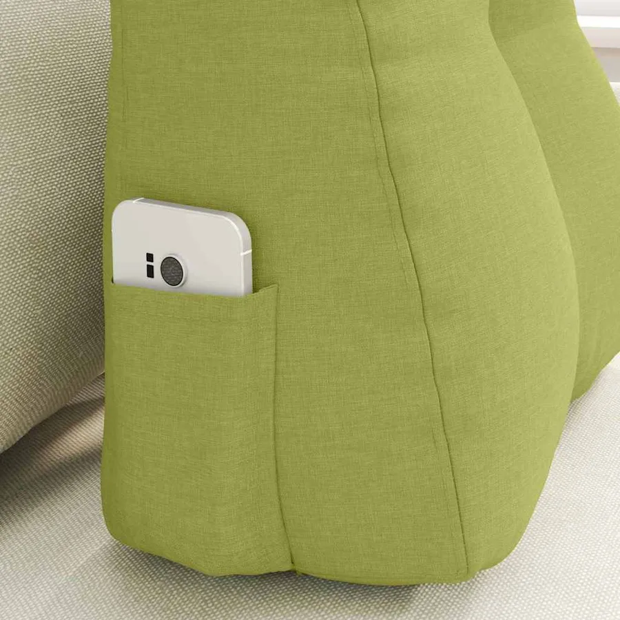 Coussin de Dos Vert clair 45 x 24 x 50 cm tissu - 5