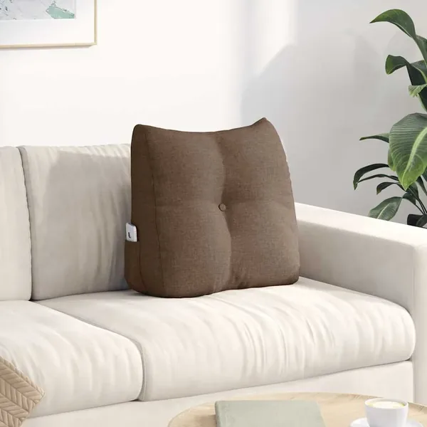 Coussin de Dos Marron 45 x 24 x 50 cm tissu
