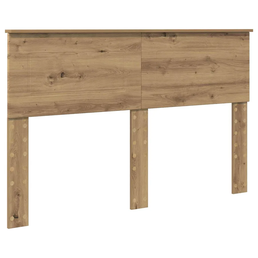 Cadre de lit Chêne artisan 140 x 190 cm Bois d'ingénierie - 6