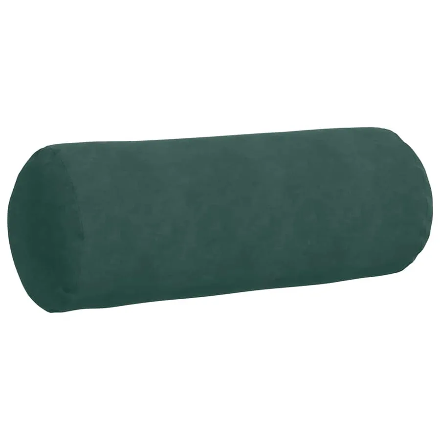 Coussins d'accent 2 pcs Vert foncé Ø 25 x 70 cm - 5