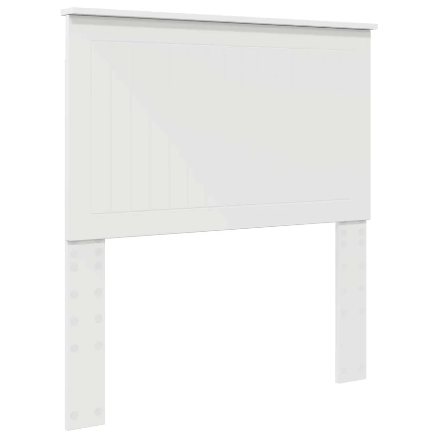 Cadre de lit Blanc 90 x 200 cm Bois de pin massif - 6