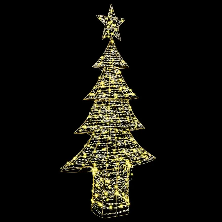 Sapin de Noël avec 240 LED Blanc chaud 181 cm PET - 5
