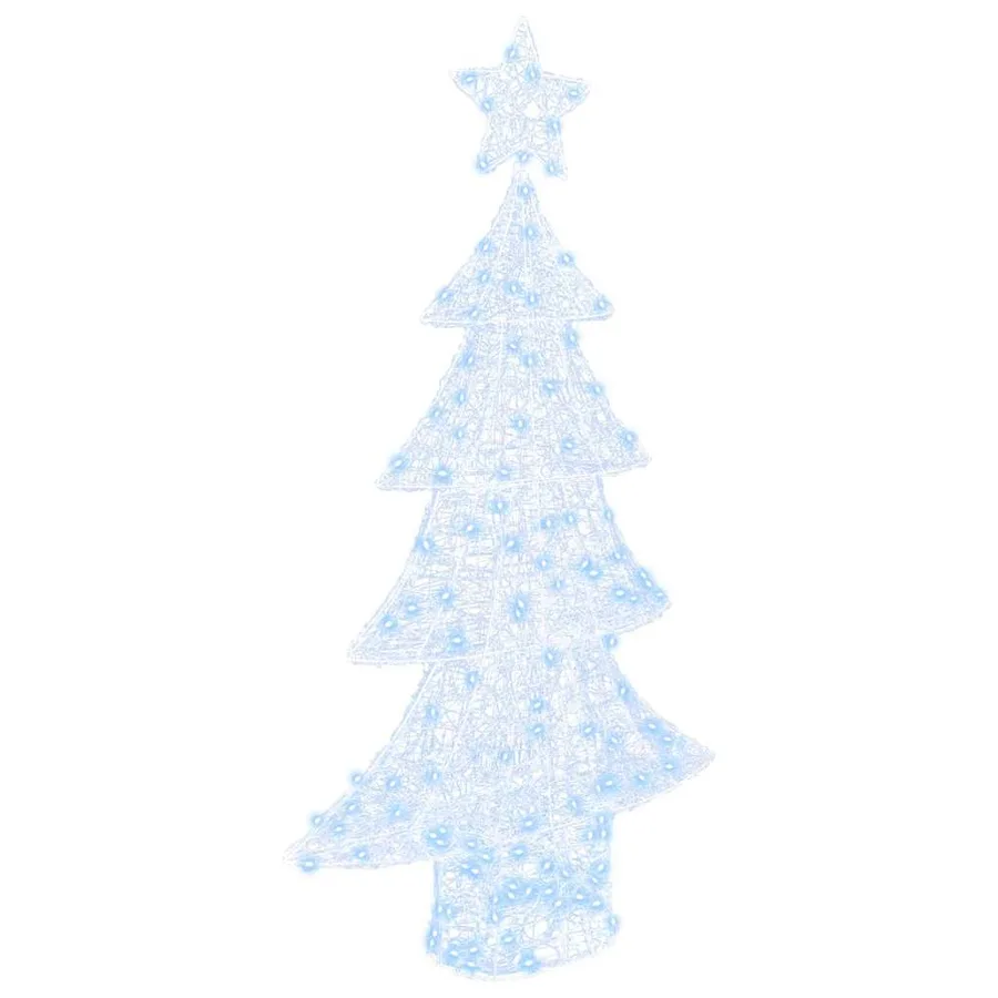 Sapin de Noël avec 160 LED Blanc froid 150 cm Acrylique - 2