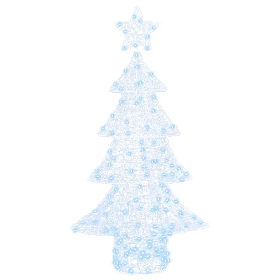 Sapin de Noël avec 160 LED Blanc froid 150 cm Acrylique - 4