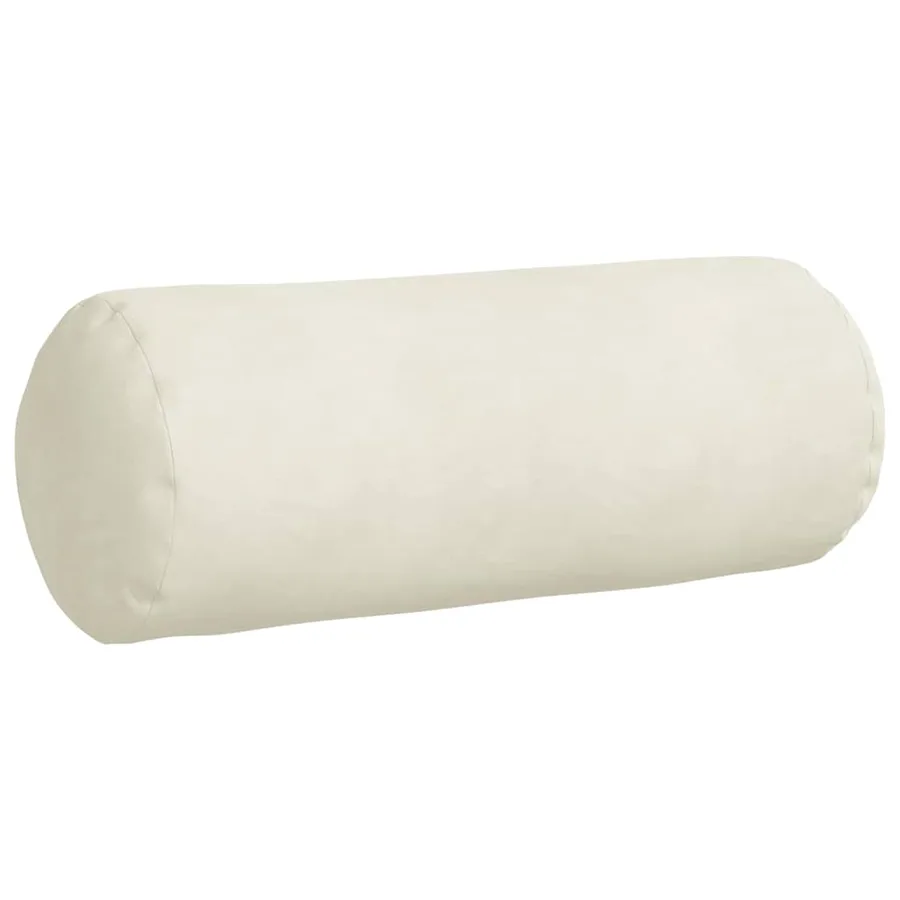 Coussins d'accent 2 pcs Crème Ø 15 x 40 cm - 5