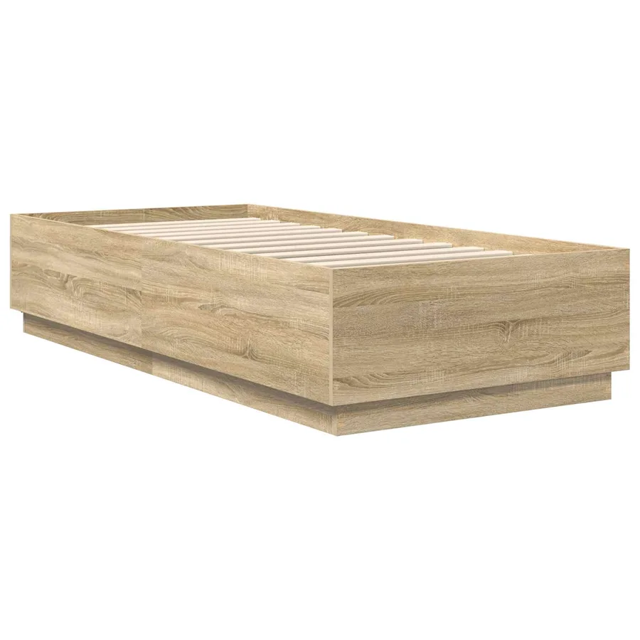 Cadre de lit Chêne Sonoma 70 x 190 cm Bois d'ingénierie - 5