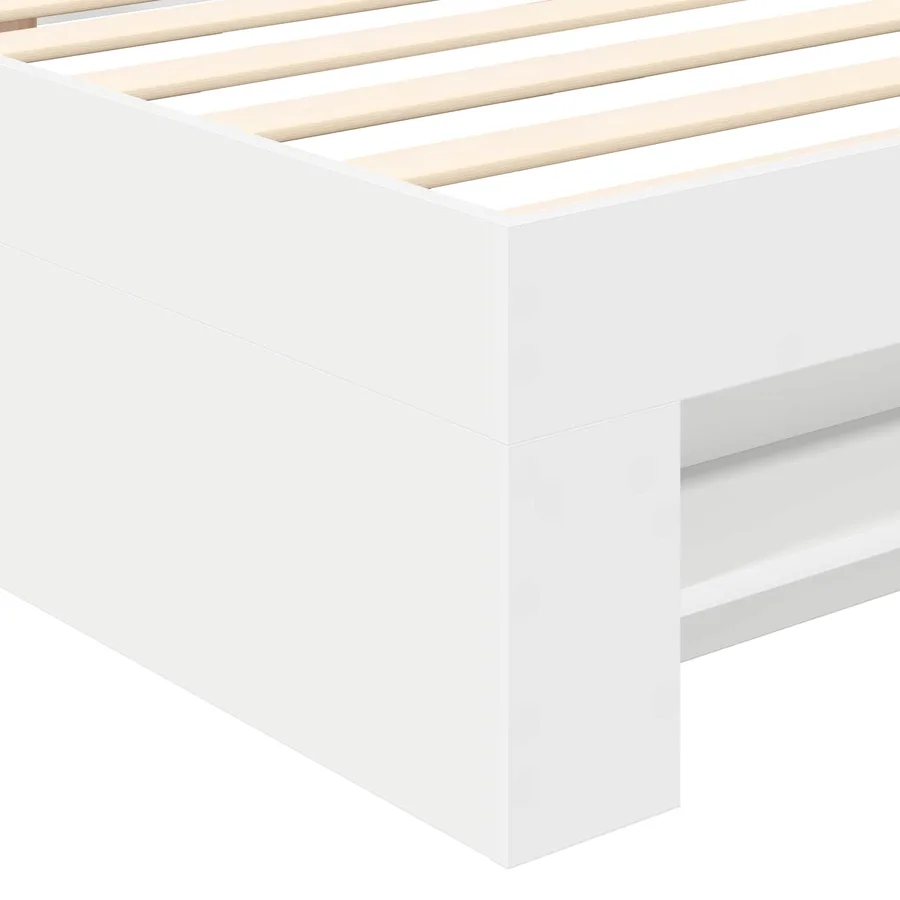 Cadre de lit Blanc 80 x 200 cm Bois d'ingénierie - 11