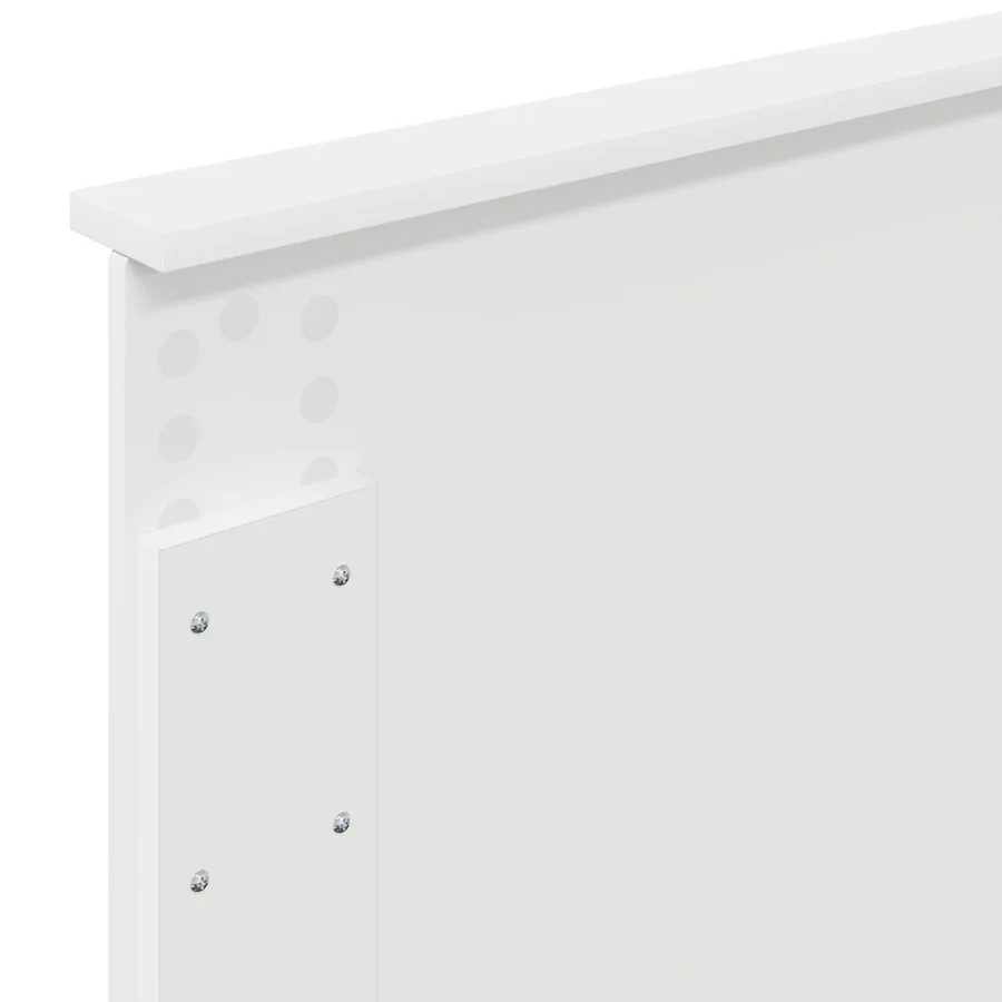 Cadre de lit Blanc 75 x 190 cm Bois d'ingénierie - 11