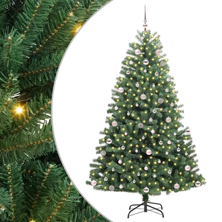 Sapin de Noël Artificiel à Branches Articulées Vert 240 cm - 2