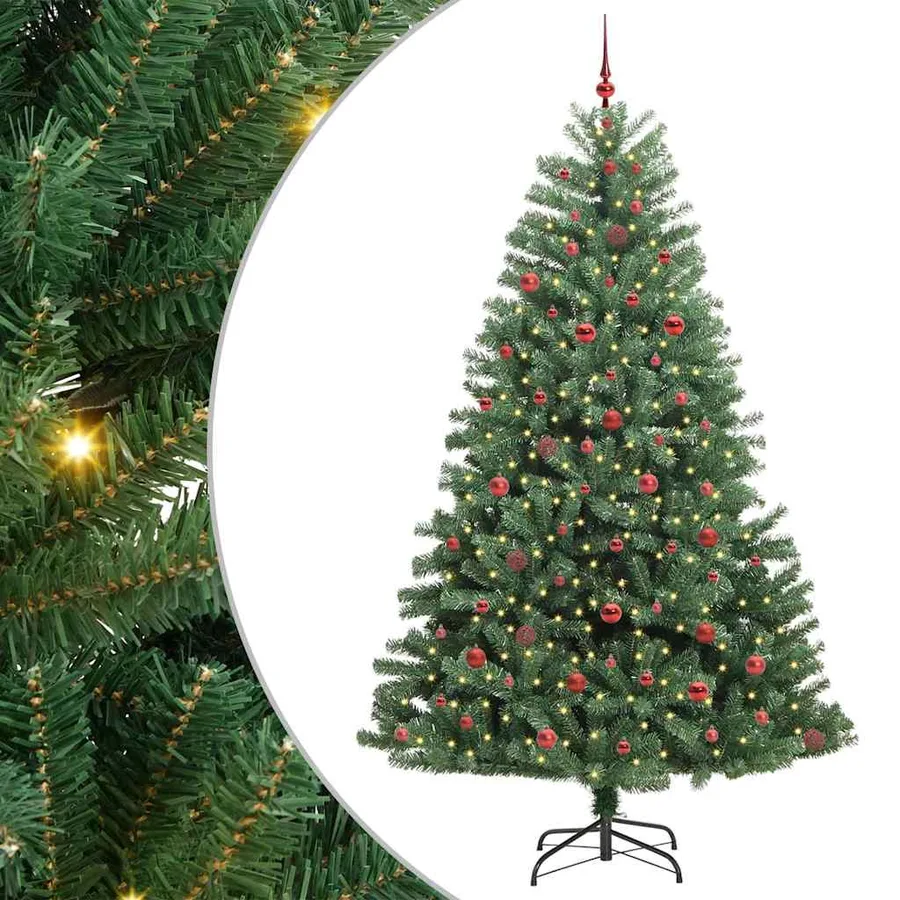 Sapin de Noël Artificiel à Branches Articulées Vert 240 cm - 2