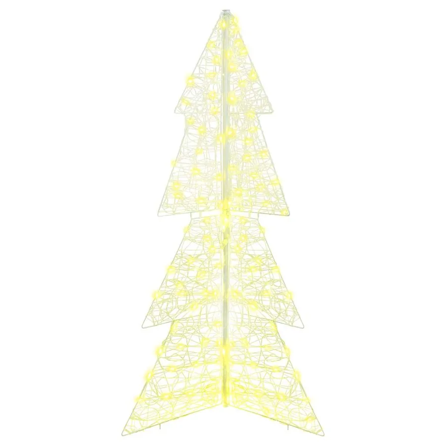 Sapin de Noël avec 160 LED Blanc chaud 150 cm Acrylique - 4