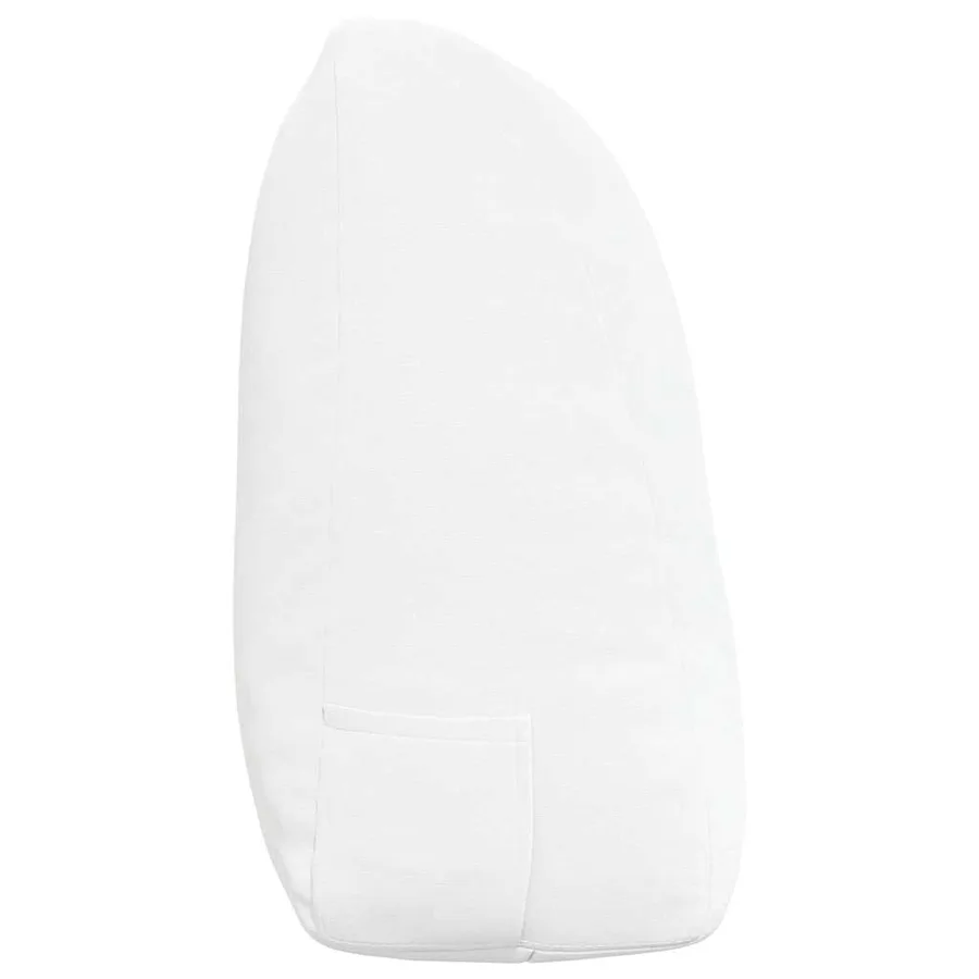 Coussin de Dos Blanc 120 x 24 x 50 cm tissu - 7