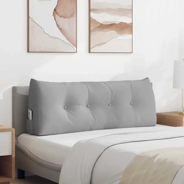 Coussin de Dos Gris nuage 120 x 24 x 50 cm tissu