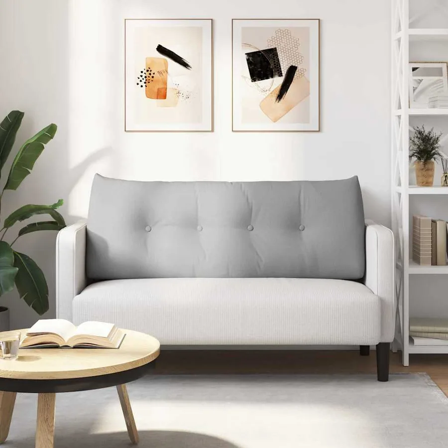 Coussin de Dos Gris nuage 120 x 24 x 50 cm tissu - 4