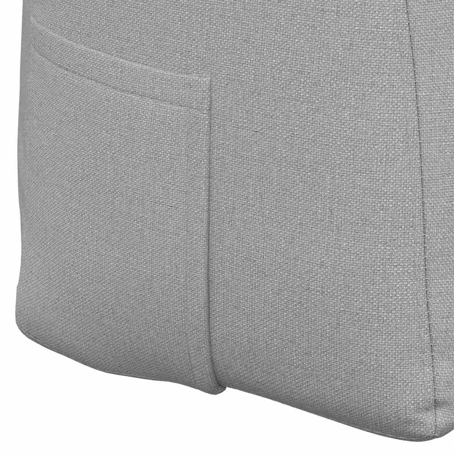 Coussin de Dos Gris nuage 120 x 24 x 50 cm tissu - 9
