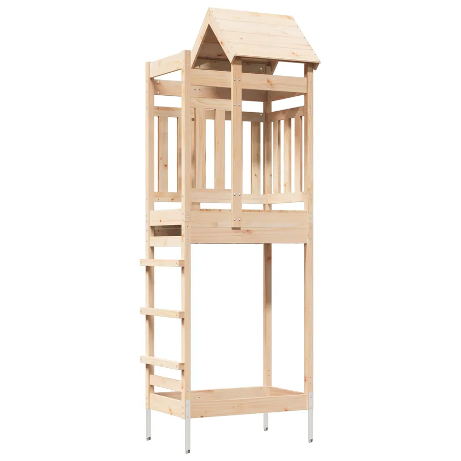 Tour de jeu Marron 52,5 x 85 x 238 cm Pin massif - 2