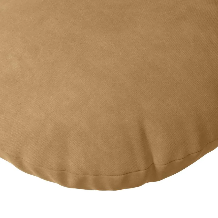 Coussins de siège 2 pcs Marron Ø 80 x 29 cm Velours - 7