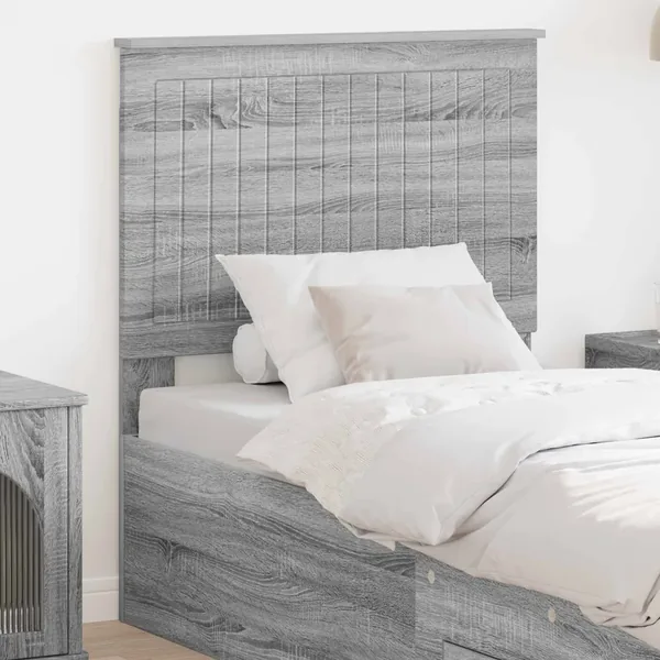 Tête de lit Gris Sonoma 80 cm Bois d'ingénierie