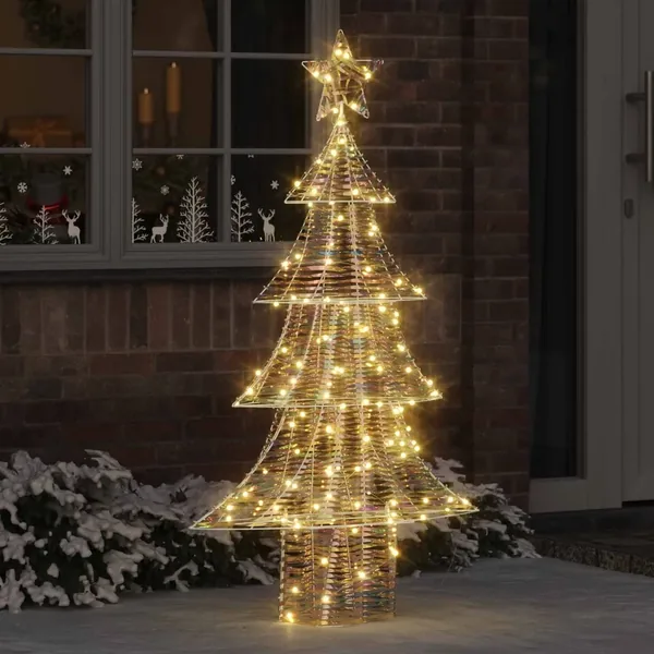 Sapin de Noël avec 160 LED Blanc chaud 150 cm PET