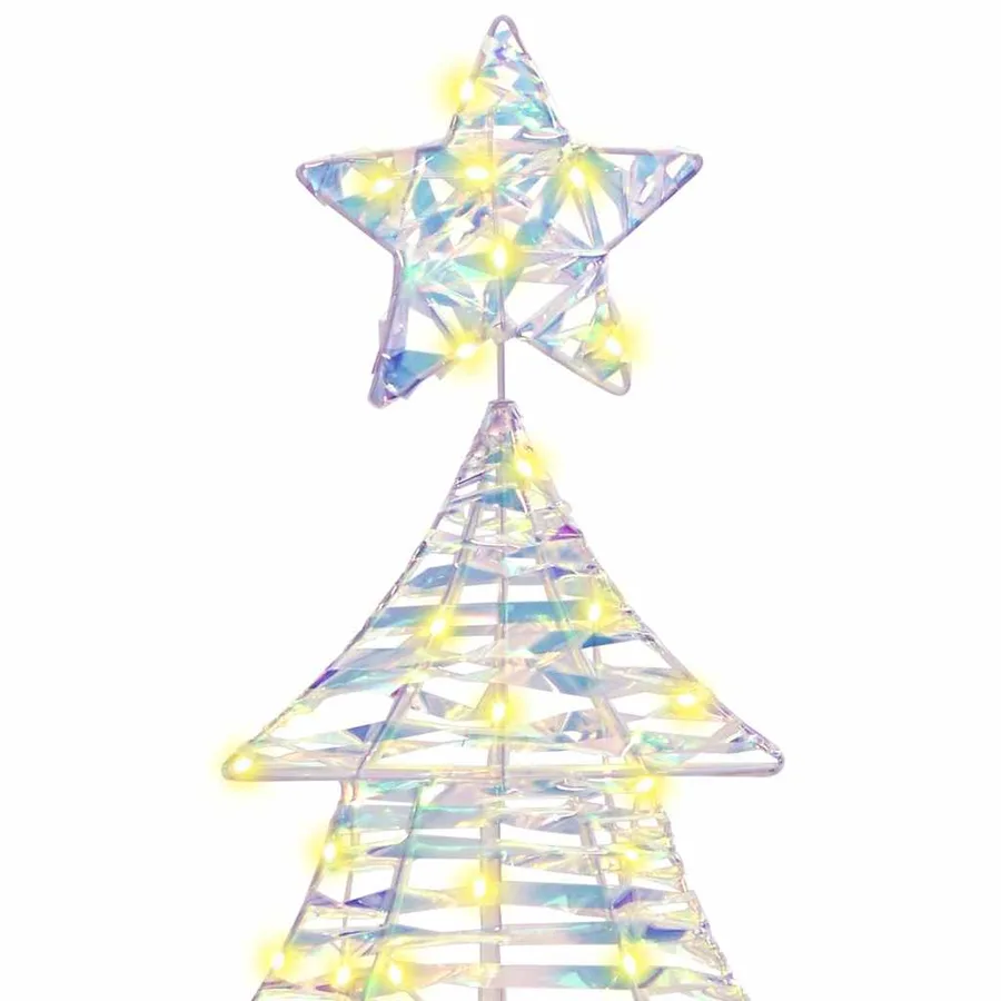 Sapin de Noël avec 160 LED Blanc chaud 150 cm PET - 6