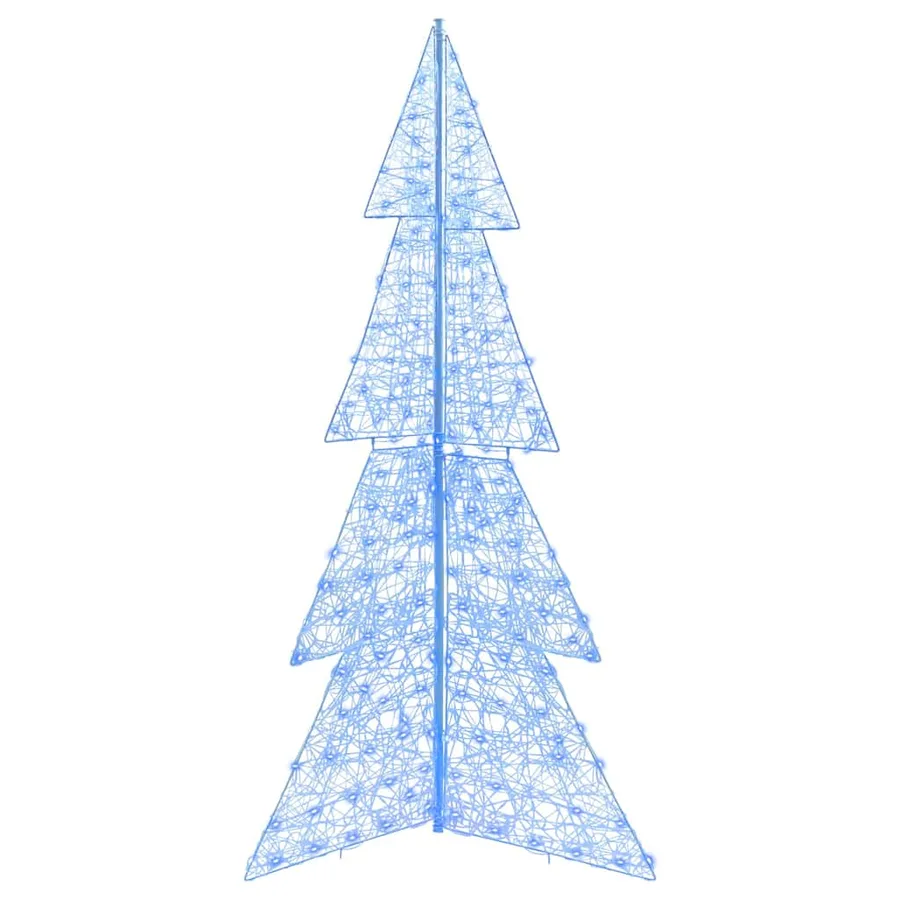 Sapin de Noël avec 240 LED Bleu 180 cm Acrylique - 4