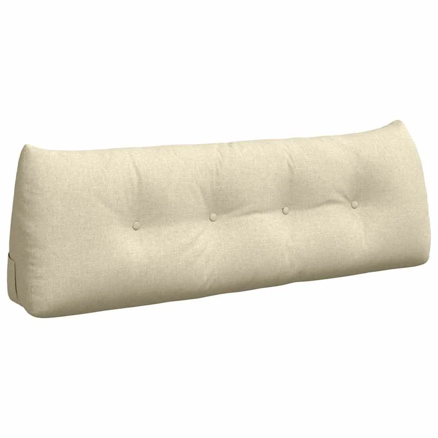 Coussin de Dos Crème 140 x 24 x 50 cm tissu - 2