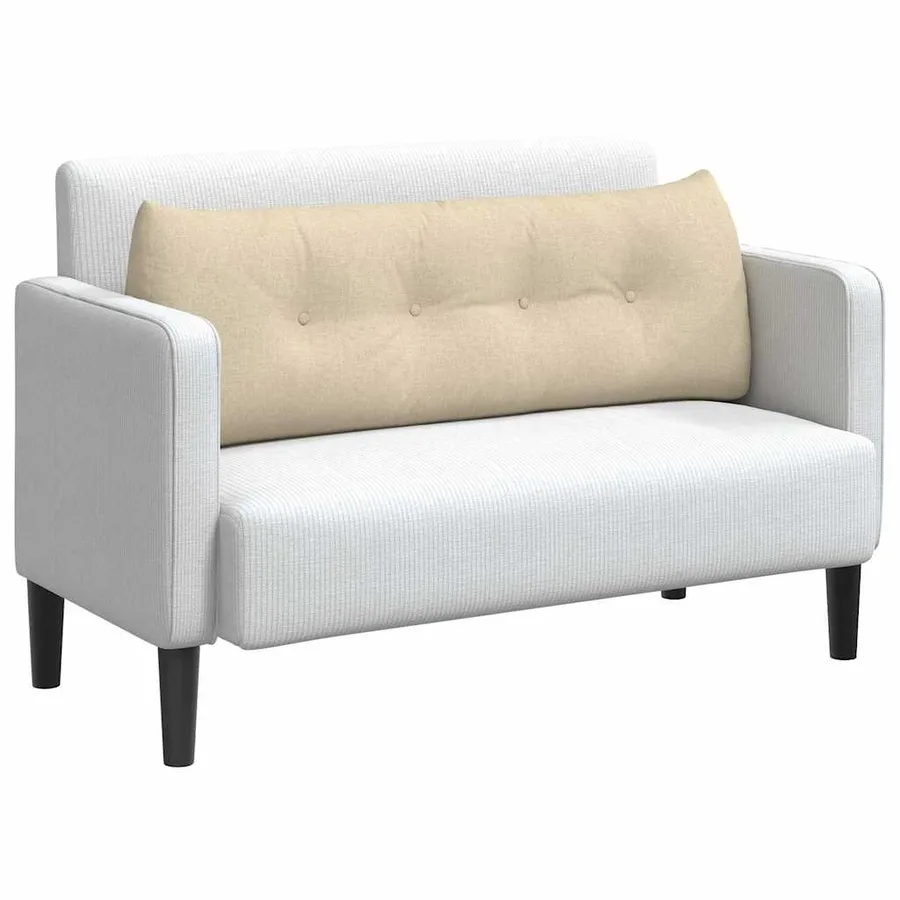 Coussin de Dos Crème 140 x 24 x 50 cm tissu - 3