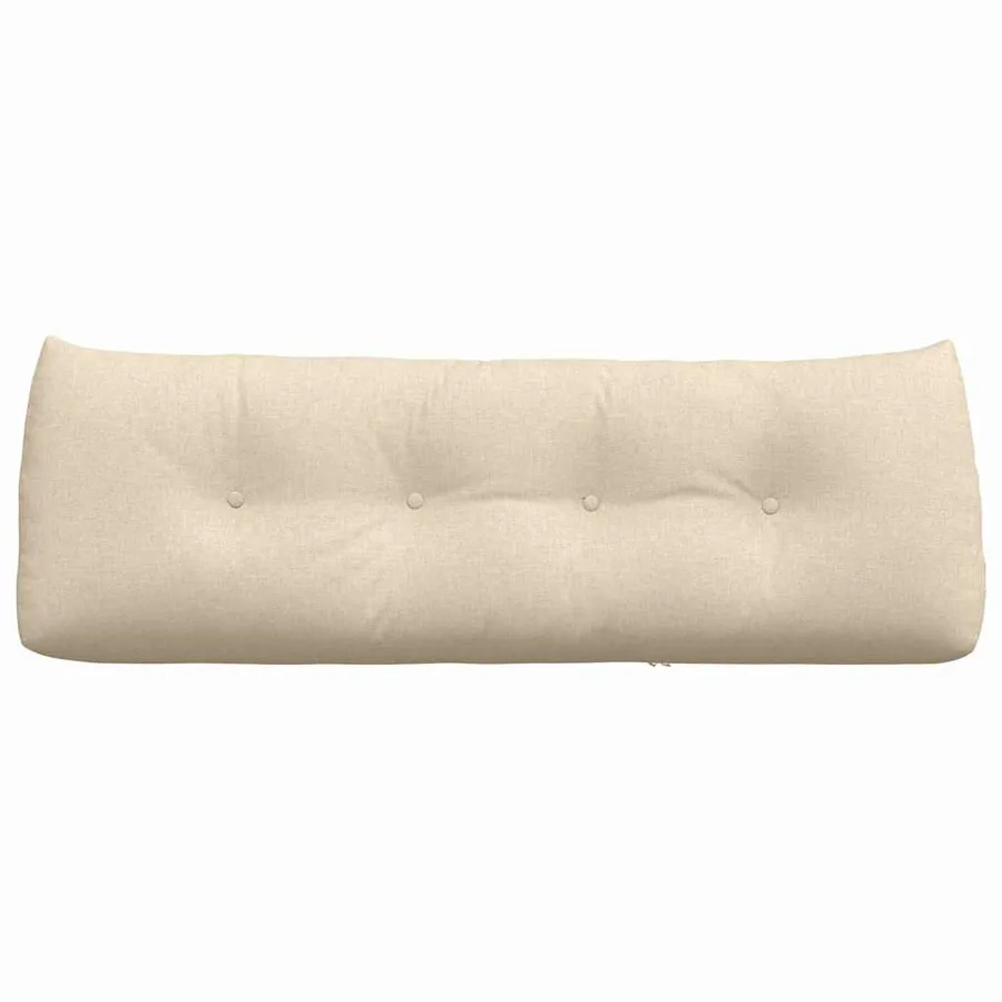 Coussin de Dos Crème 140 x 24 x 50 cm tissu - 6