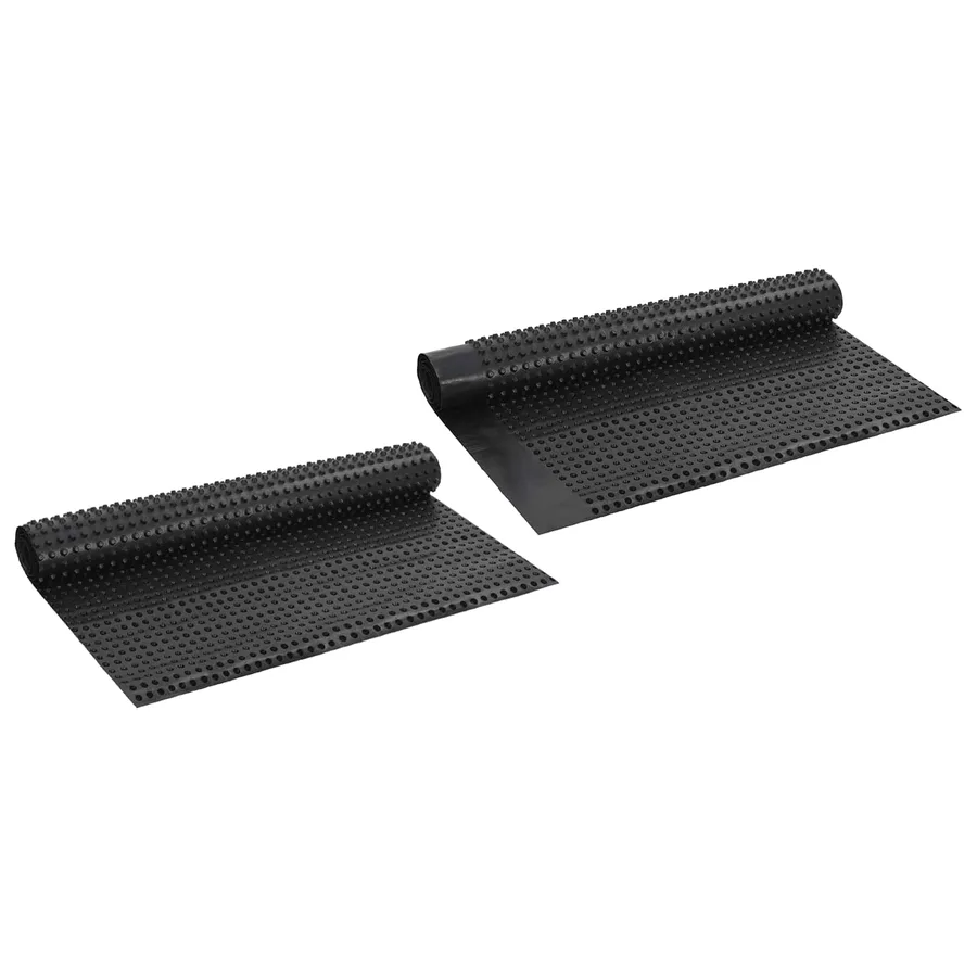 Feuille de drainage nervurée 2 pcs Noir 1 x 20 m HDPE - 2