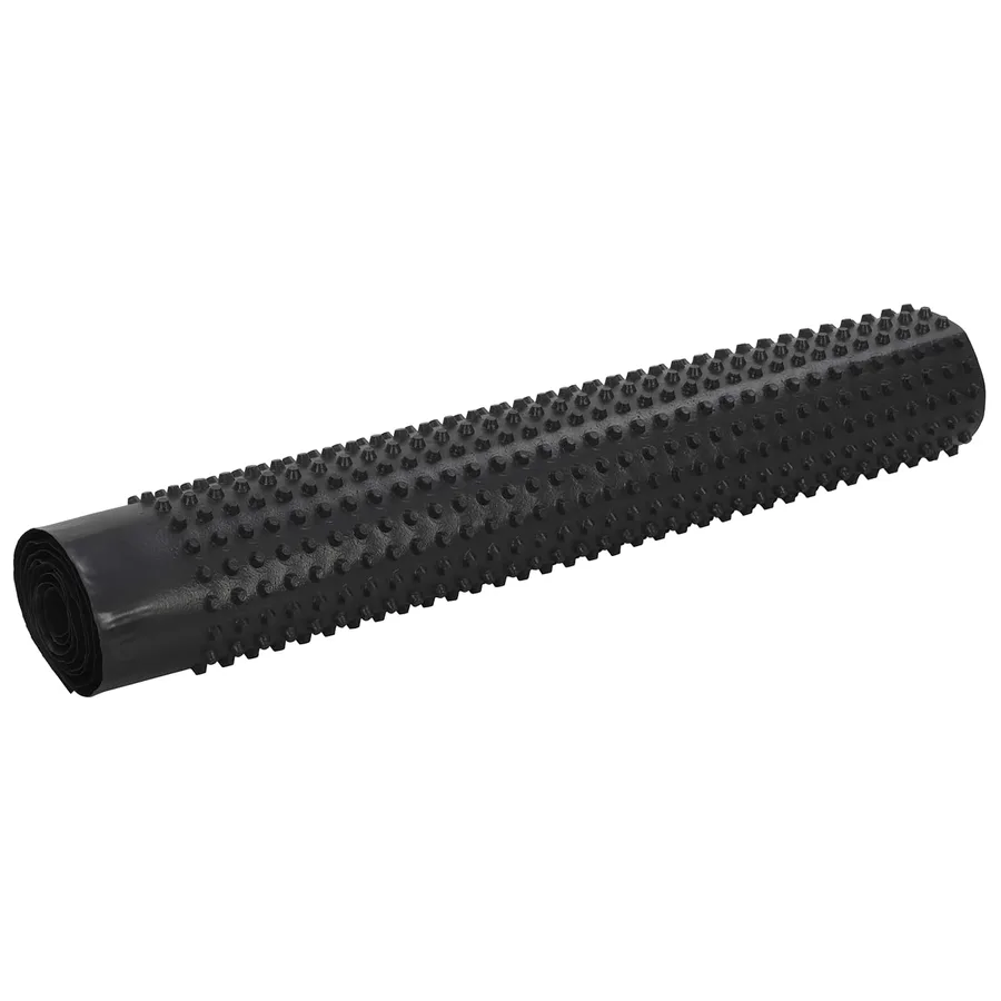 Feuille de drainage nervurée 2 pcs Noir 1 x 20 m HDPE - 5