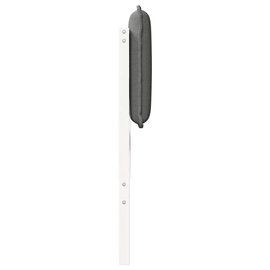 Tête de lit capitonnée Blanc et gris clair 75 cm Pin massif - 5