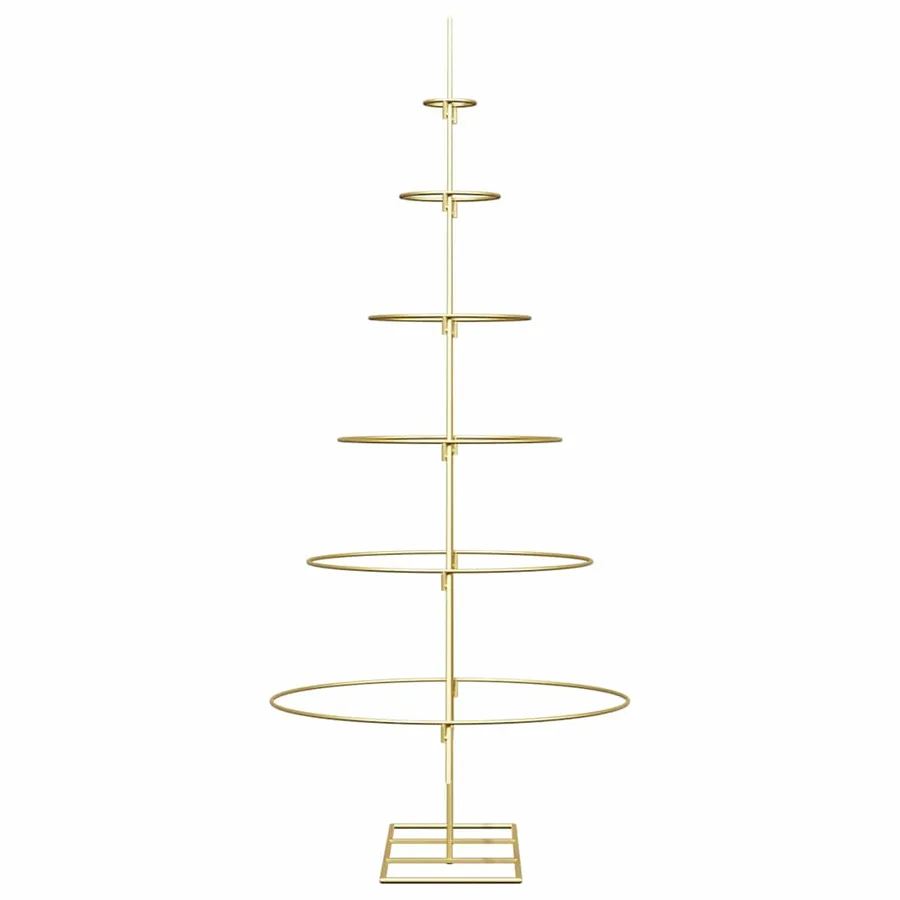 Arbre de Noël en métal Doré 148 cm Acier peint par poudre - 6