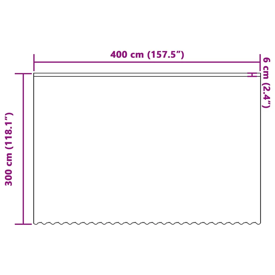 Rideau en Dentelle avec des rideaux Blanc 400 ×300 cm Polyester - 8